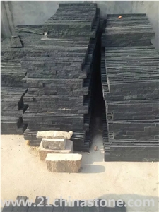 China Nero Slate Black Slate Stacked Stone Stone Wall Decor/ Cultured Stone /Ledge Stone for Wall Cladding