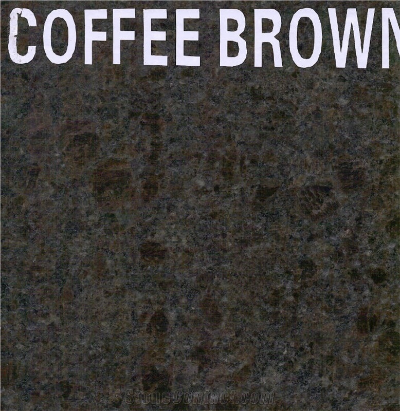 Coffee Brown Granite Slab, India Brown Granite