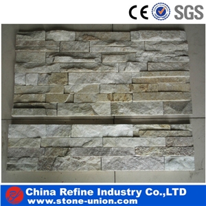 Hot Sale Quartzite Cultured Stone/ Wall Panels,Rough Surface Stone Panel ,Wall Panel,Quartzite Culture Stone Veneer