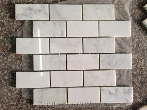 Eastern White Marble Brick Mosaic