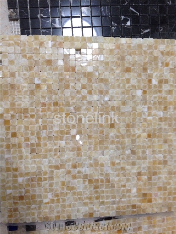 Honey Onyx Square Mosaic