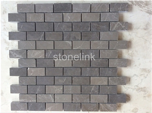 Milano Grey Marble Brick Mosaic