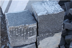 G370 Black Granite Split Black Cube Stone Tumbled Cobble Stone Cheap Price