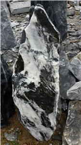 Black Marble Angel Monolith