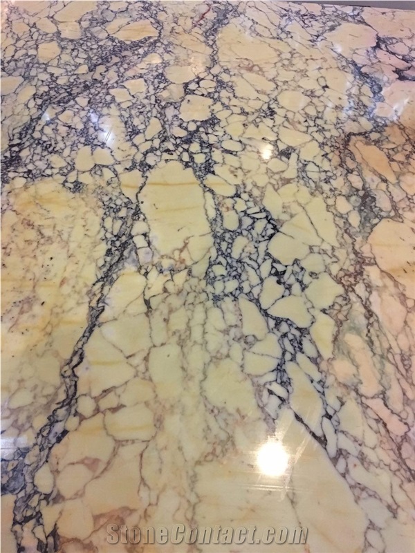 Yellow Sunset Marble Tiles & Slabs, Polished Marble Flooring Tiles,Spider Sun, Walling Tiles