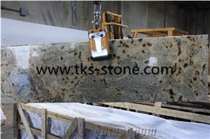 Amarelo Jaguar, Yellow Granite Kitchen Countertops