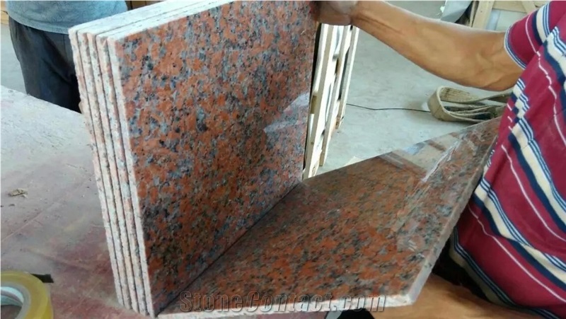 Fargo G562 Chinese Red Granite, Maple Red Granite Polished Tiles 12"*18"(305*610), Maple Leaf Granite Tiles for Walling/Flooring