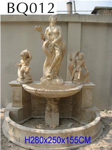 Fargo Red Marble Garden Fountains, Marble Water Feature Fountains, Exterior Sculptured Fountains