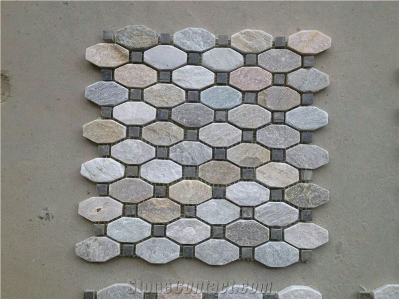 Natural Stone Multicolor Mosaic Tiles
