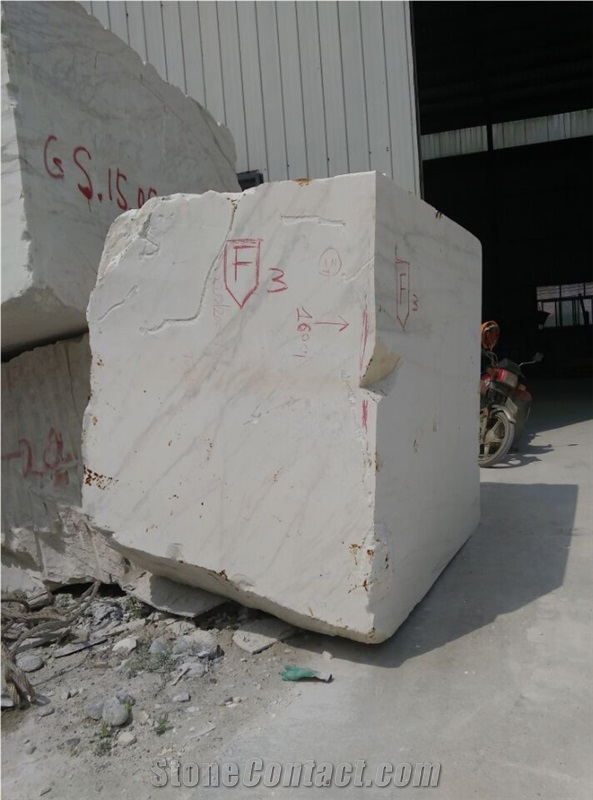 Sichuan White Marble Blocks, China White Marble, White with Grey Viens, White Marble Block. White Marble Slabs,White Marble Tiles ,White Marble Mosaic, White Marble for Floor