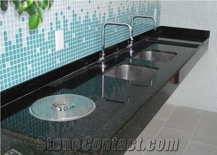 Polished Amazon Green Granite Bath Tops, Amazon Green Granite Vanity Tops