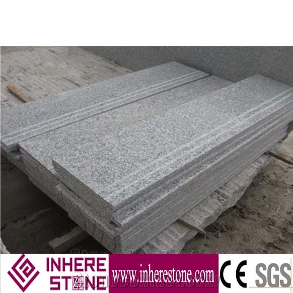 China G603 Light Grey Polished Granite Stairs & Steps, Light Grey Granite Stairs & Steps