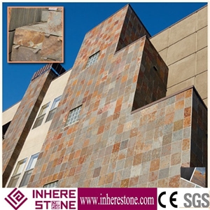 China Rusty Slate Building Material, Brown Slate Building & Walling