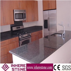 Prefab Home Custom Granite Countertop,G654 Granite Kitchen Top,Padang Black Desk Tops,Sesame Black Granite Kitchen Bar Top