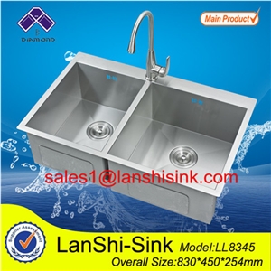 Stainless Steel Kitchen Farmhouse Sink, Stainless Steel Basin