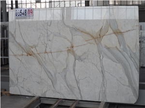 Calacatta Borghini Marble Tiles & Slabs White Polished Marble Floor Tiles, Covering Tiles Italy