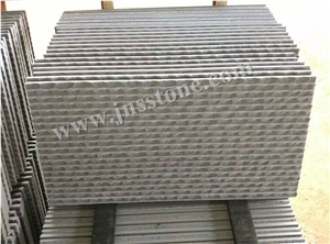 Hainan Grey Basalt Half Planed Walling Tiles, China Grey Basalt, Basaltina, Basalto, Inca Grey Half Planed Walling Cladding Tiles