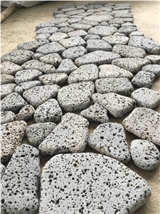 Hainan Lava Stone Tumbled, Hainan Moon Surface Basalt Cobblestone