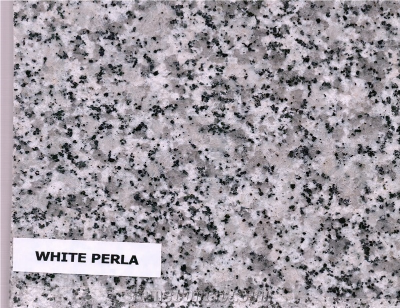 White Perla Granite Tiles & Slabs, White Polished Granite Floor Tiles, Wall Tiles