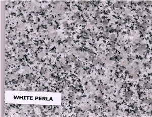 White Perla Granite Tiles & Slabs, White Polished Granite Floor Tiles, Wall Tiles