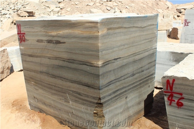 Delijan Wooden Marble Blocks & Slabs, Brown Marble Blocks