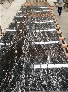 Forest Snow Marble Slabs & Tiles, China Black Marble,Black Slabs(The Output is Low,Unique Stone)