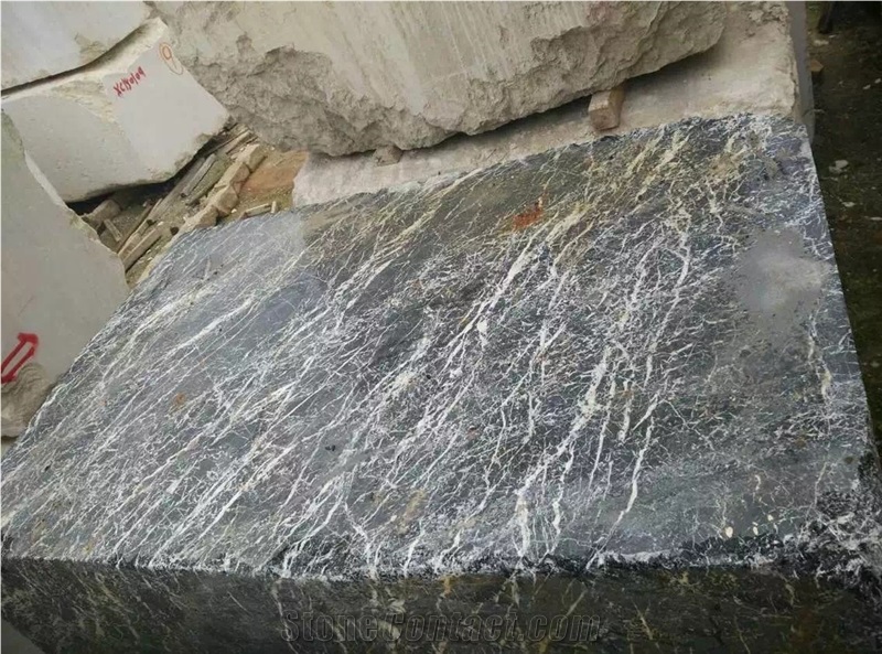 Forest Snow Marble Slabs & Tiles, China Black Marble,Black Slabs(The Output is Low,Unique Stone)
