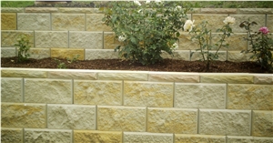 Ezywall: Cap, Beige Sandstone for Retaining Wall, Garden Wall