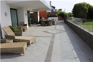 Sesame Grey Granite Pavers - 400x400x30mm, Grey Granite Floor Covering Tiles for Floor Pattern