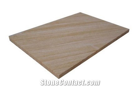 Teakwood Sandstone Pavers 250x175x30mm, Beige Sandstone Cube Stone & Pavers, Walkway Pavers