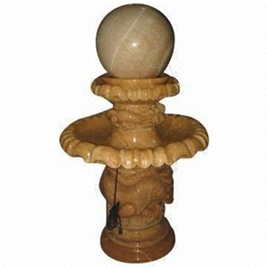 China Honey Onyx Rolling Stone Ball Water Fountain, Floating Sphere