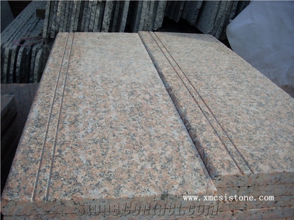 G562 Granite Stairs & Steps Risers/ Maple Leaf Red Granite Staircase /Chinese Rossa Capao Red Steps