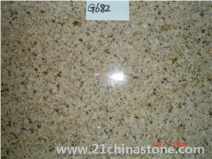 G682 Granite Paving Stone /China Sunset Gold Garden Stepping Pavements
