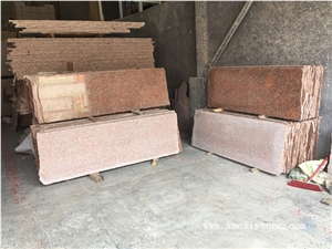 Professional Supplier Of G562 Granite Stairs & Steps Risers/ Maple Leaf Red Granite Staircase /Chinese Rossa Capao Red Steps