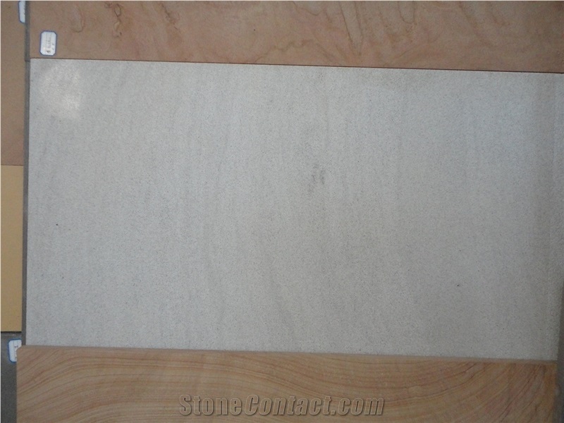 Beige White Sandstone Slabs & Tiles, China White Sandstone