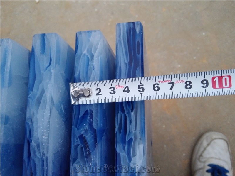 Blue Jade Glass Slabs&Tiles, Artificial Stone/Artificial Onyx/Jade Glass Stone Slabs&Tiles