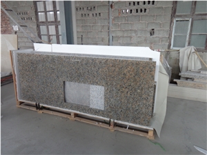 Butterfly Beige Granite Kitchen Countertops/ Kitchen Worktops/Custom Countertops, Brazil Yellow/Gold Granite Countertops