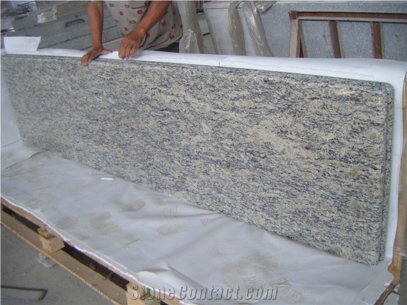 Giallo Sf Real Granite Kitchen Countertops/ Kitchen Worktops/Vanity Tops/Custom Countertops, Brazil Yellow Granite Countertops