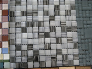 Glass Wall/ Floor Mosaic, Glass Mosaic Pattern