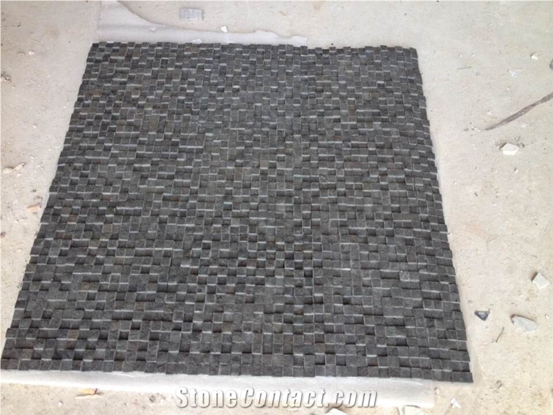 Hainan Black Basalt Mosaic, Natural Mosaic, Black Basalt Mosaic