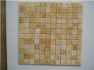 Honey Onyx Mosaic 23x23 for Wall, Yellow Onyx Mosaic