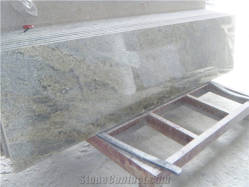 Kashmir White Granite Kitchen Countertops/ Kitchen Worktops/ Custom Countertops, India White Granite Countertops