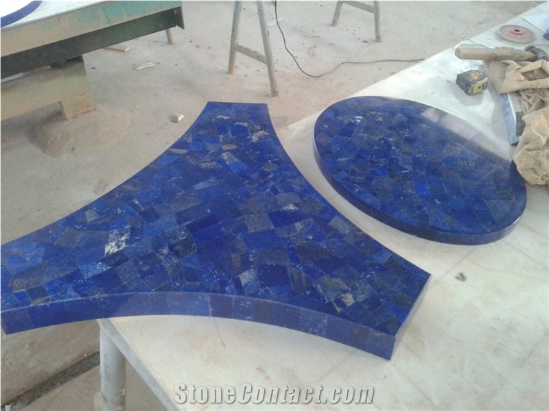 Lapis Lazuli Gem Stone/Semiprecious Stone Tiles & Slabs, Beautiful Decorative Semiprecious Stone/Gem Stone
