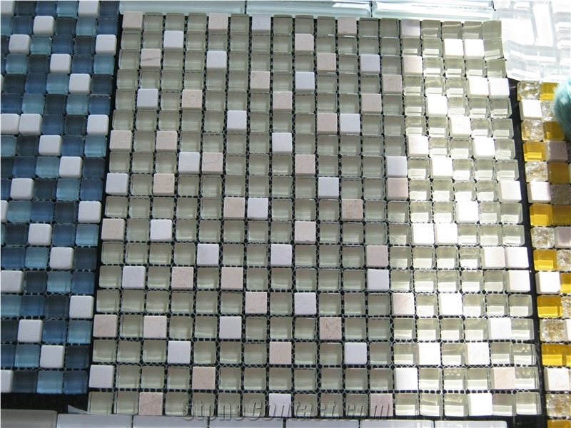 Multicolor Glass Mosaic, Glass Floor/Wall Mosaic