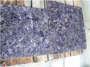 Purple Quartz Gem Stone/Semiprecious Stone Tiles & Slabs, Beautiful Decorative Semiprecious Stone/Gem Stone