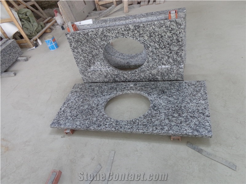 Surf White Granite Kitchen Countertops/ Kitchen Worktops/ Custom Countertops, China Cheap Granite Countertops, China White Granite Countertops