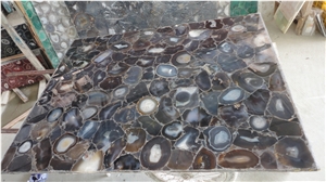 Uruguay Agate Semiprecious Stone/Gem Stone Tiles & Slabs, Beautiful Decorative Semiprecious Stone/Gem Stone