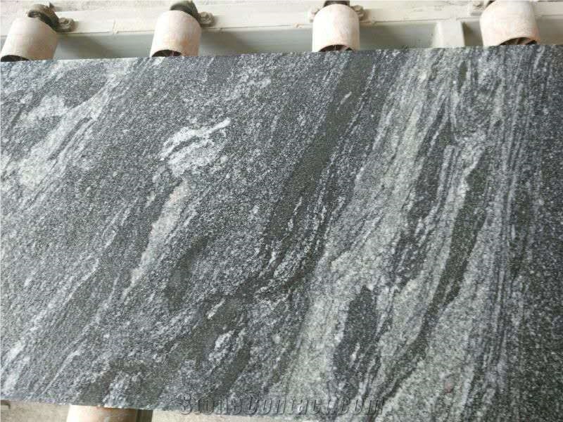 Xiamen China Chinese Ink Stone Granite Slabs & Tiles Paver Cover Flooring Honed Vein and Cross Cut Different Patterns
