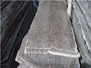 Xiamen China Chinese Red Corn Granite Slab Tile Paver Cover Flooring Polished Honed Flamed Split Cross & Vein Cut Patterns