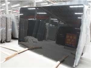 Xiamen China Chinese Shanxi Black Granite Slabs & Tiles Paver Cover Flooring Honed Vein and Cross Cut Different Patterns